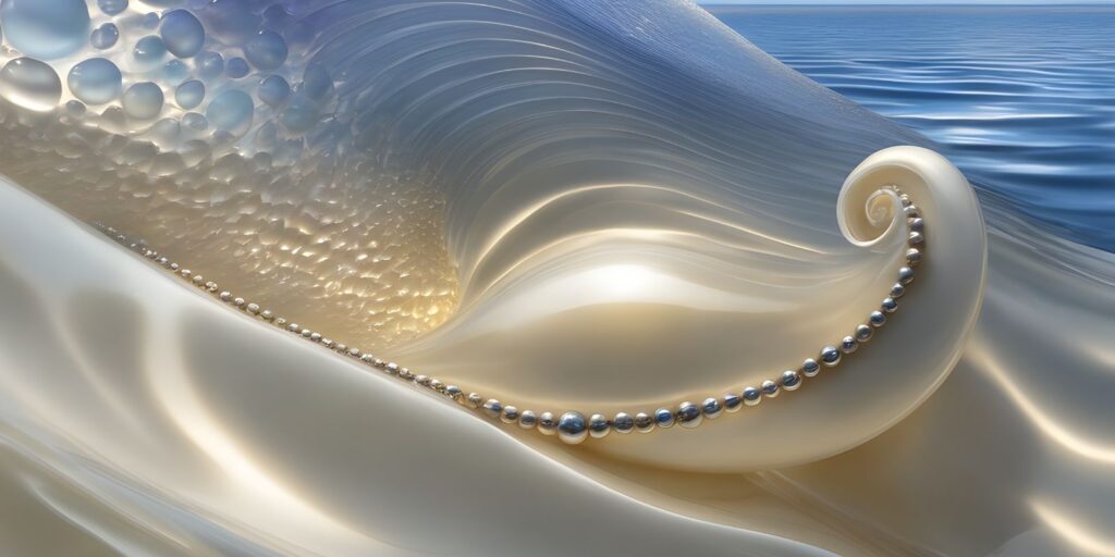 Abstract-Gold-Silver-Pearls-Sea-Wave-Metallic-Artwork